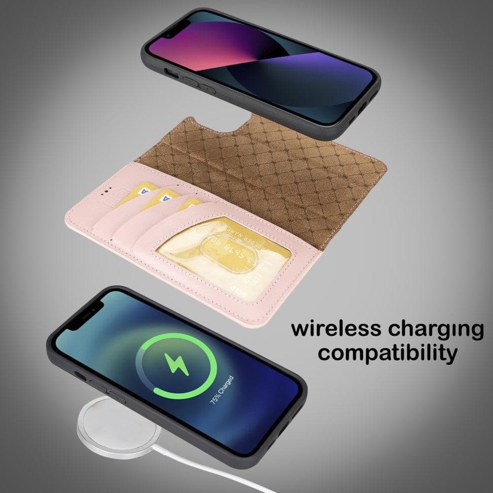 Magic iPhone 14 Pro Max Colorful Leather Detachable Wallet Case