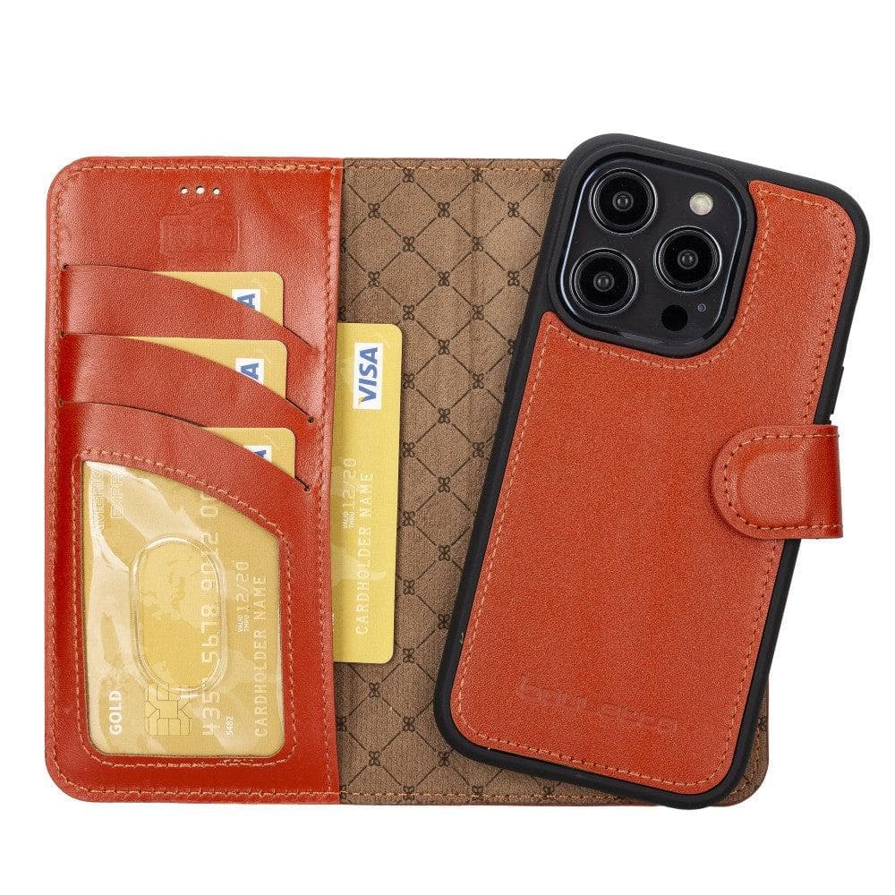 Magic iPhone 14 Pro Max Colorful Leather Detachable Wallet Case