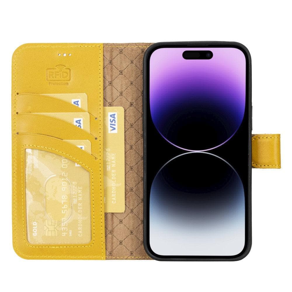 Magic iPhone 14 Pro Max Colorful Leather Detachable Wallet Case