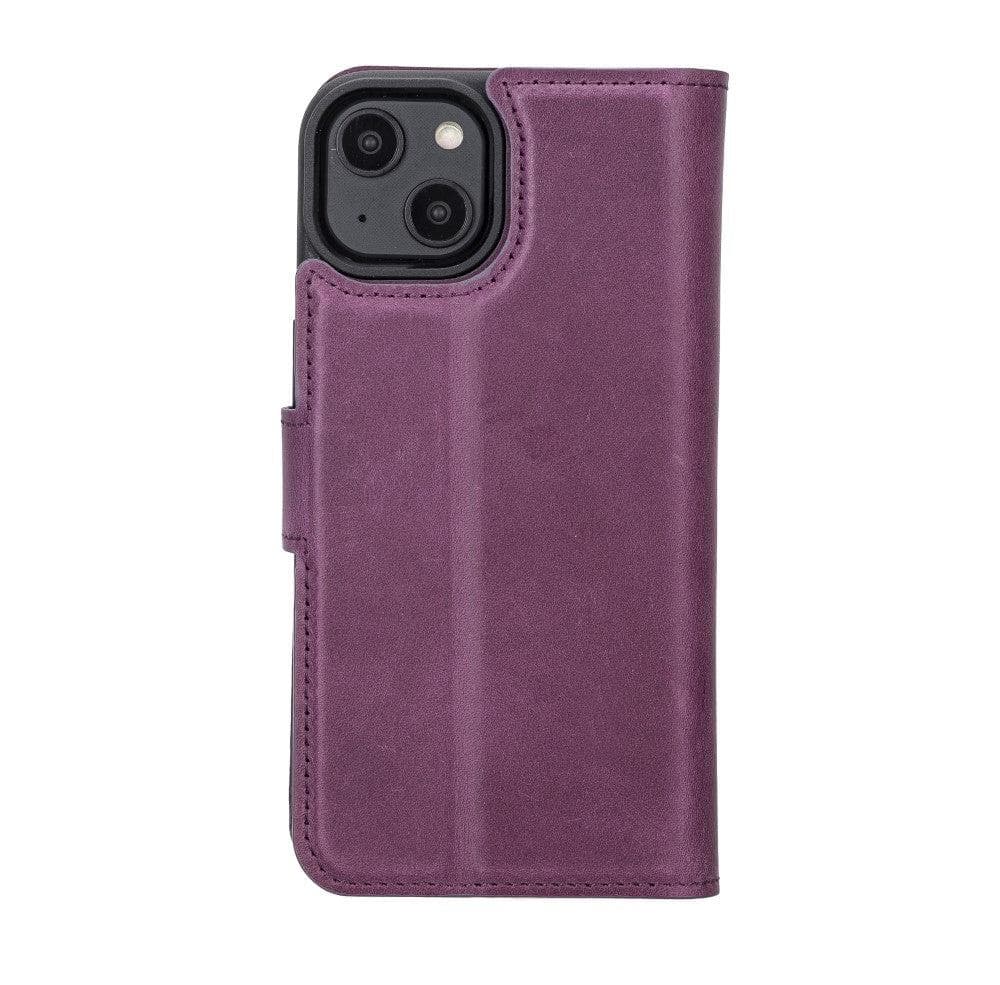 Magic iPhone 14 Pro Max Darker Color Leather Detachable Wallet Case