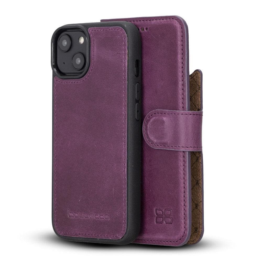 Magic iPhone 14 Pro Max Darker Color Leather Detachable Wallet Case