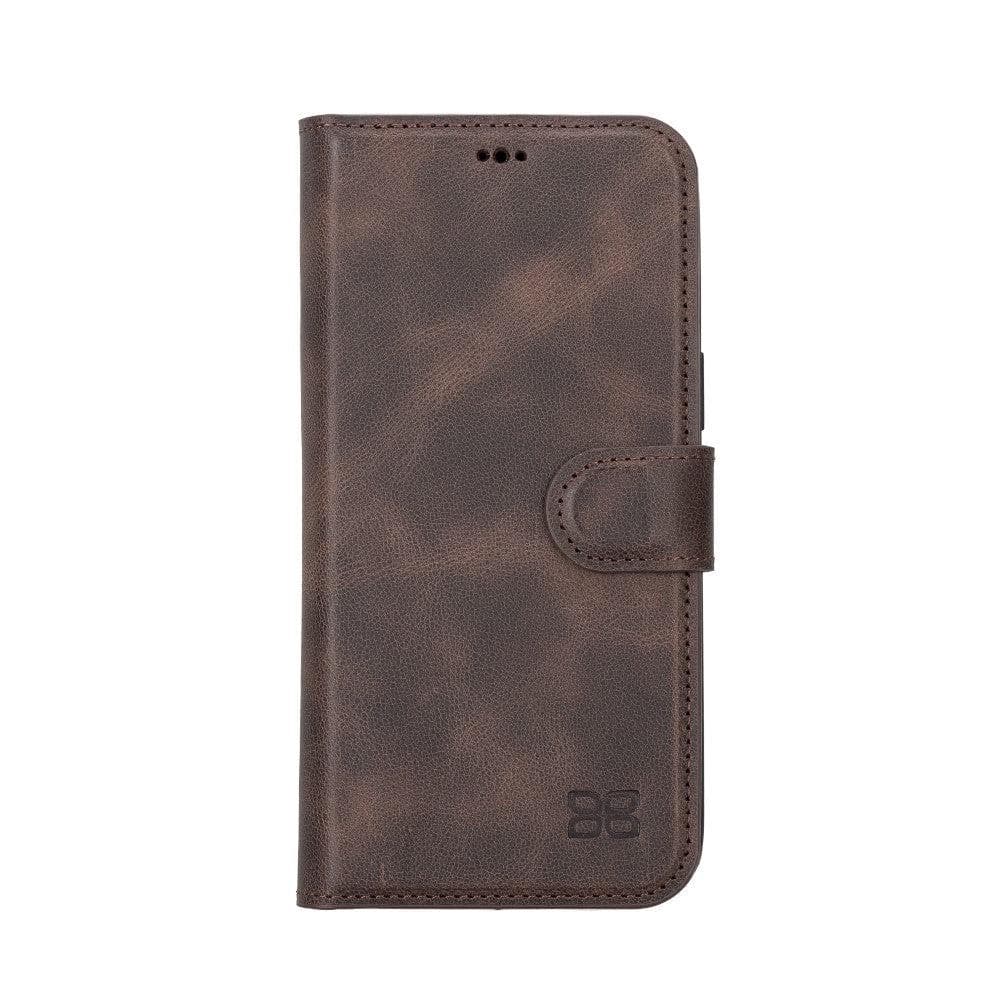 Magic iPhone 14 Pro Max Darker Color Leather Detachable Wallet Case