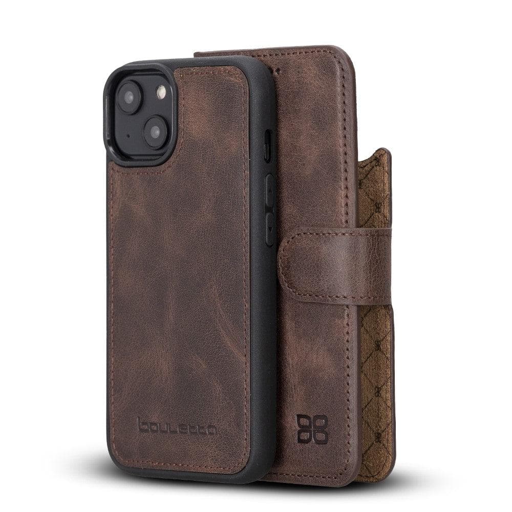Magic iPhone 14 Pro Max Darker Color Leather Detachable Wallet Case