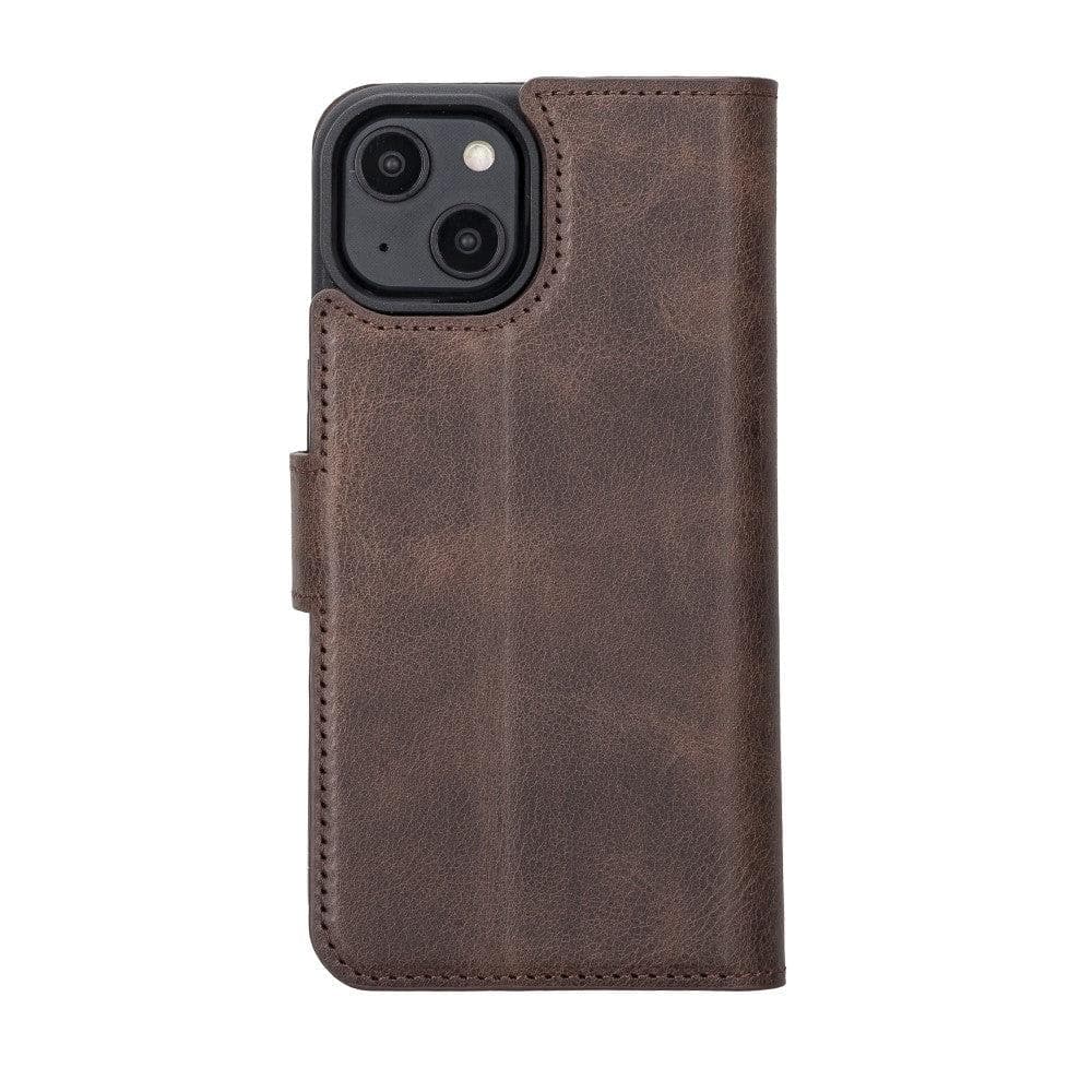 Magic iPhone 14 Pro Max Darker Color Leather Detachable Wallet Case