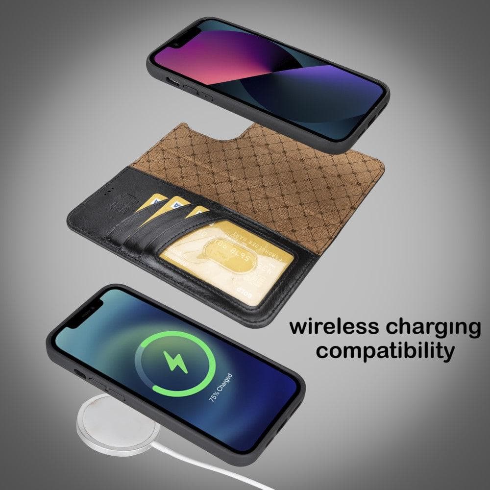 Magic iPhone 14 Pro Max Darker Color Leather Detachable Wallet Case