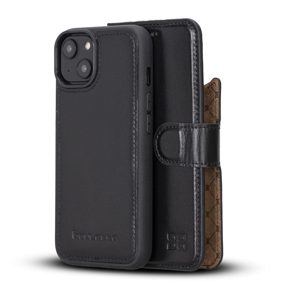 Magic iPhone 14 Pro Max Darker Color Leather Detachable Wallet Case