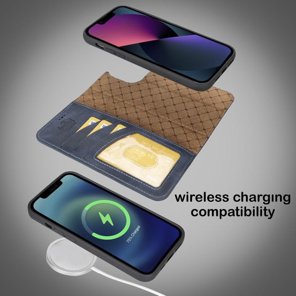 Magic iPhone 14 Pro Max Darker Color Leather Detachable Wallet Case