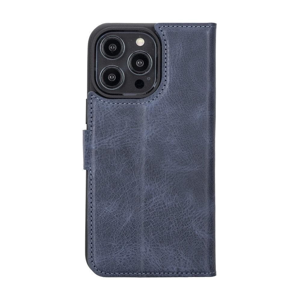 Magic iPhone 14 Pro Max Darker Color Leather Detachable Wallet Case