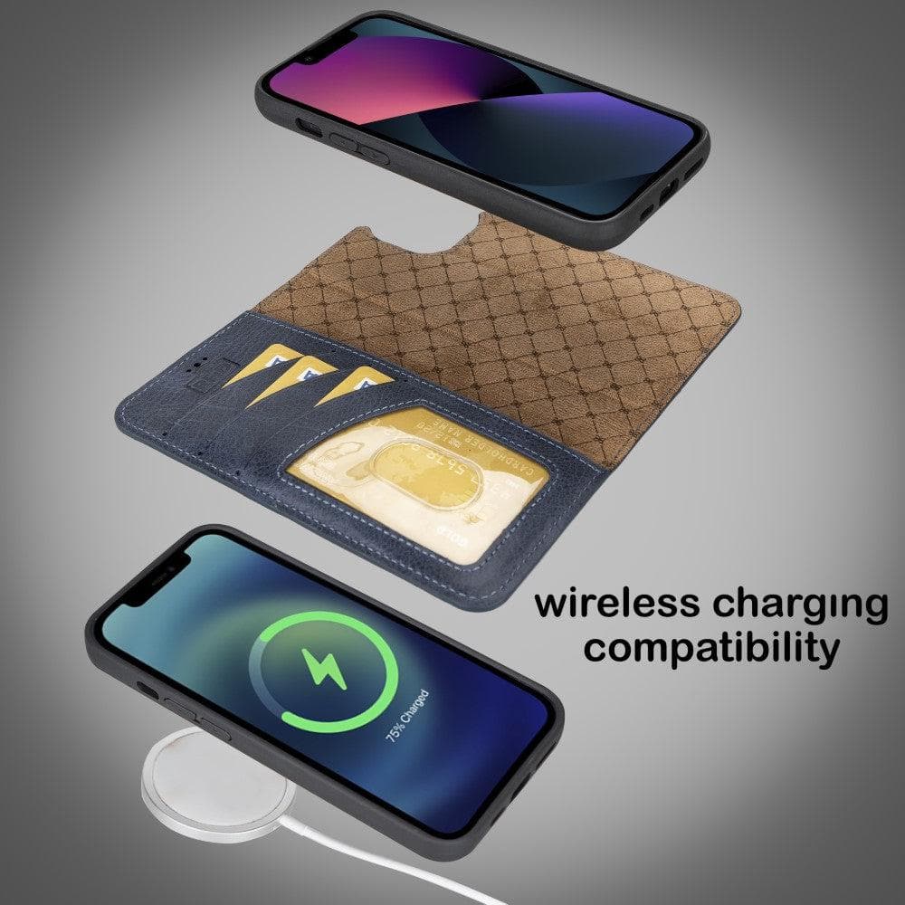 Magic iPhone 14 Pro Max Darker Color Leather Detachable Wallet Case