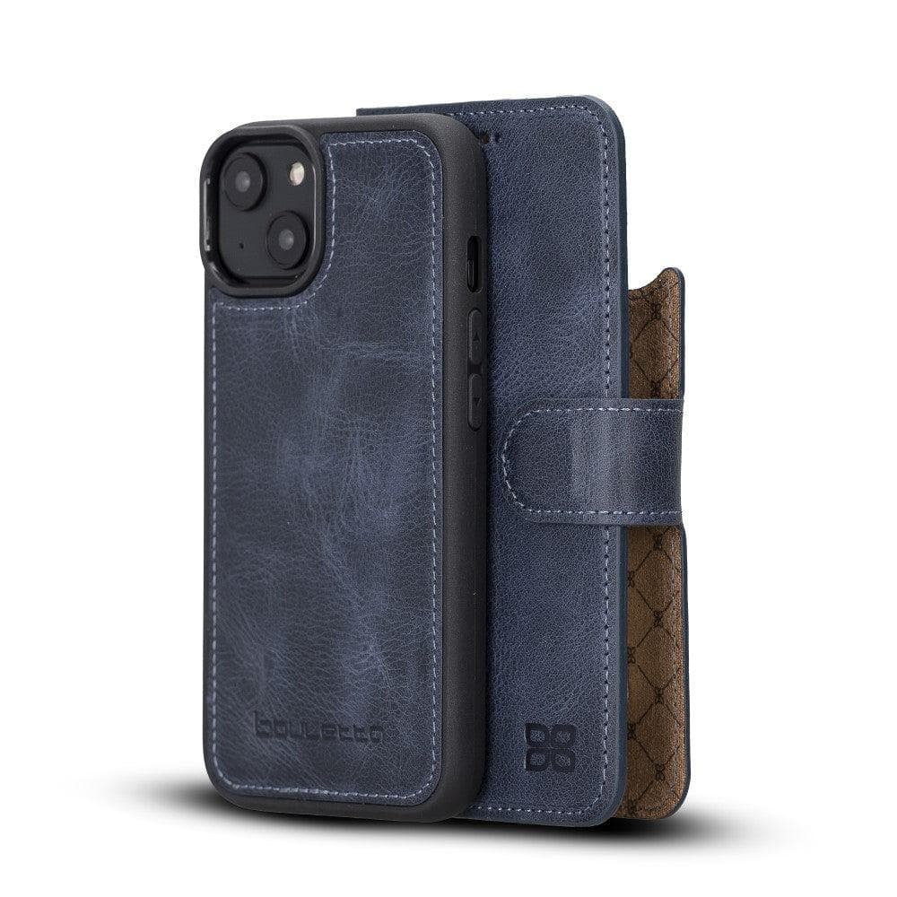Magic iPhone 14 Pro Max Darker Color Leather Detachable Wallet Case