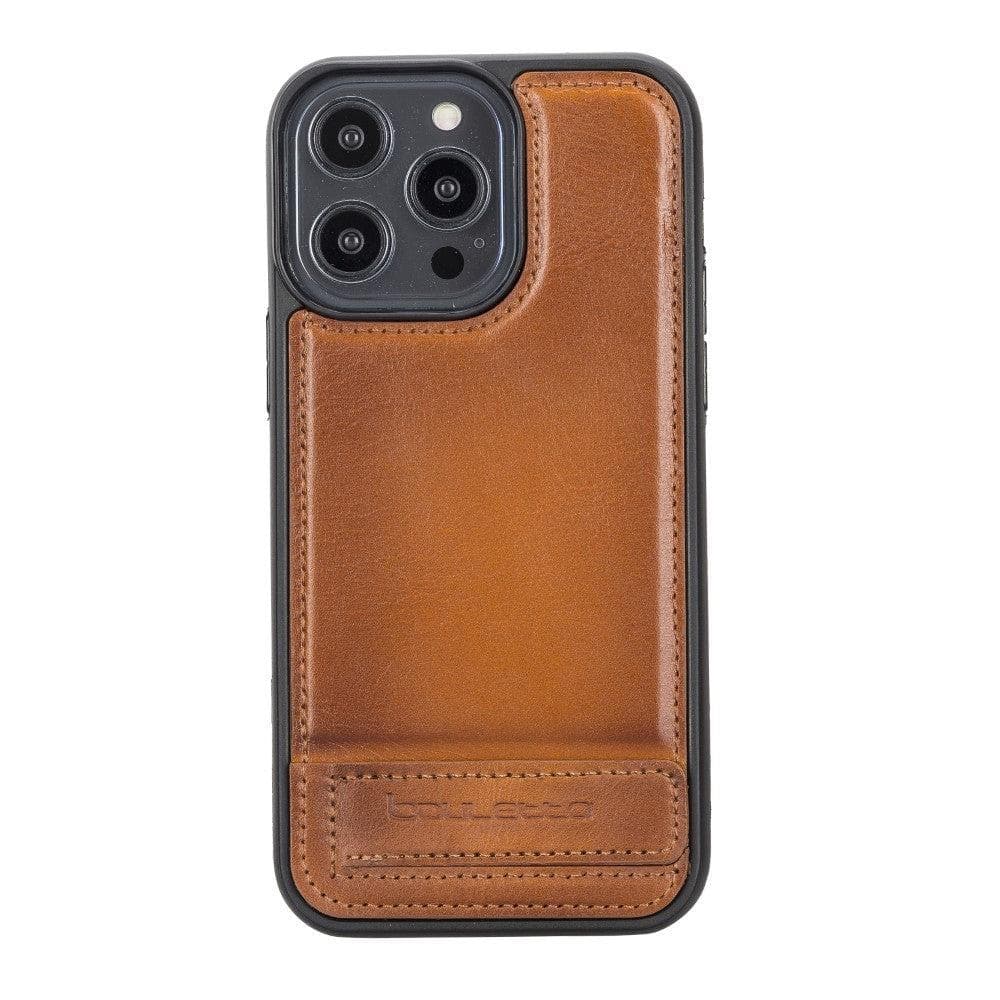 Flex Base Leather iPhone 14 Plus Case with Stand