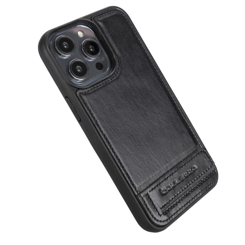Flex Base Leather iPhone 14 Plus Case with Stand