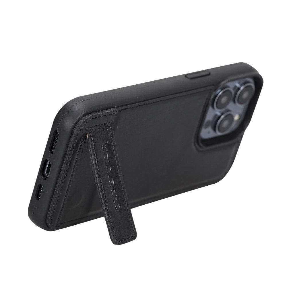 Flex Base Leather iPhone 14 Case with Stand
