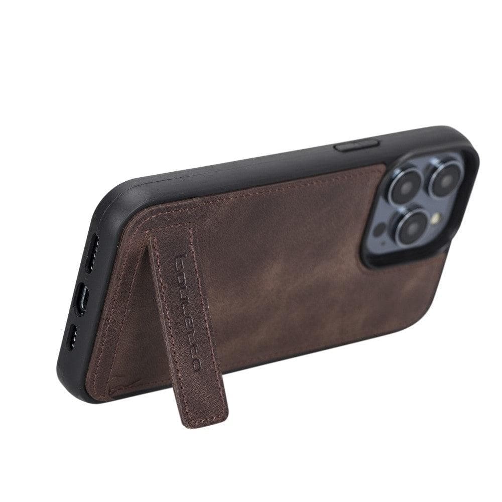 Flex Base Leather iPhone 14 Case with Stand