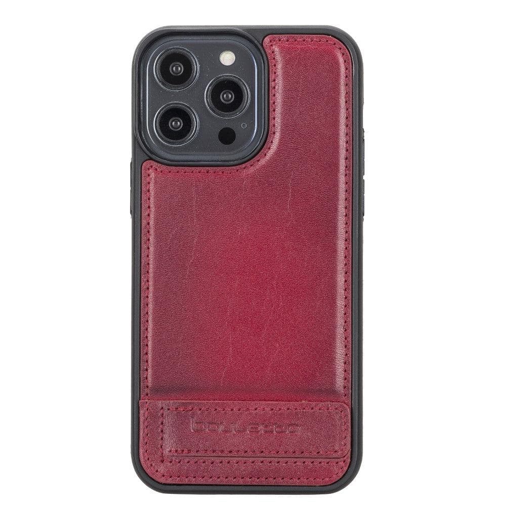 Flex Base Leather iPhone 14 Plus Case with Stand