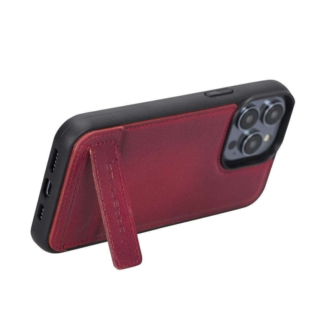 Flex Base Leather iPhone 14 Plus Case with Stand