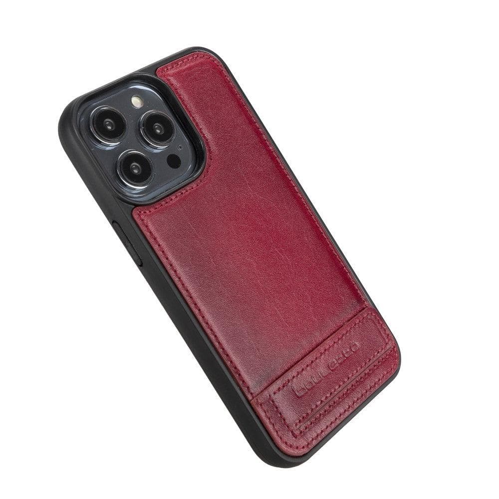 Flex Base Leather iPhone 14 Plus Case with Stand