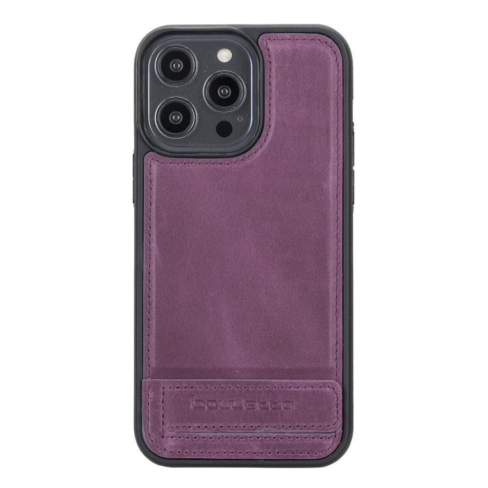 Flex Base Leather iPhone 14 Plus Case with Stand