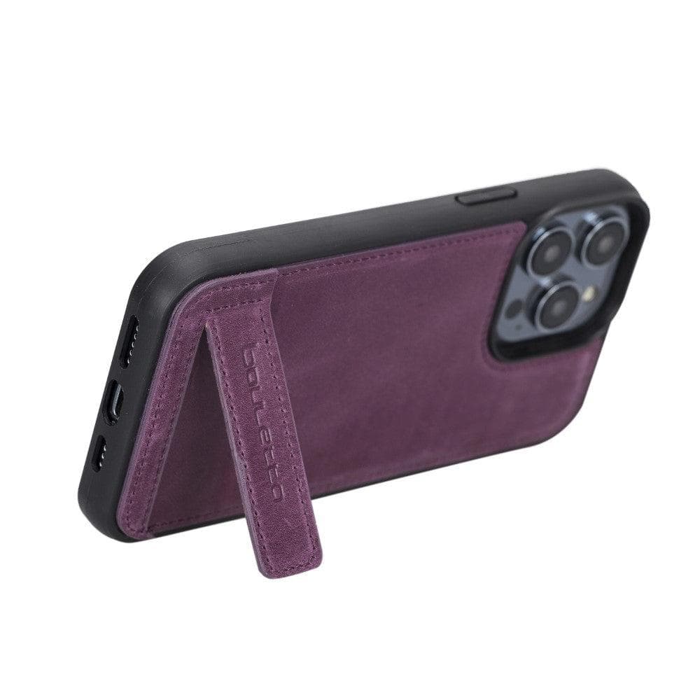 Flex Base Leather iPhone 14 Case with Stand