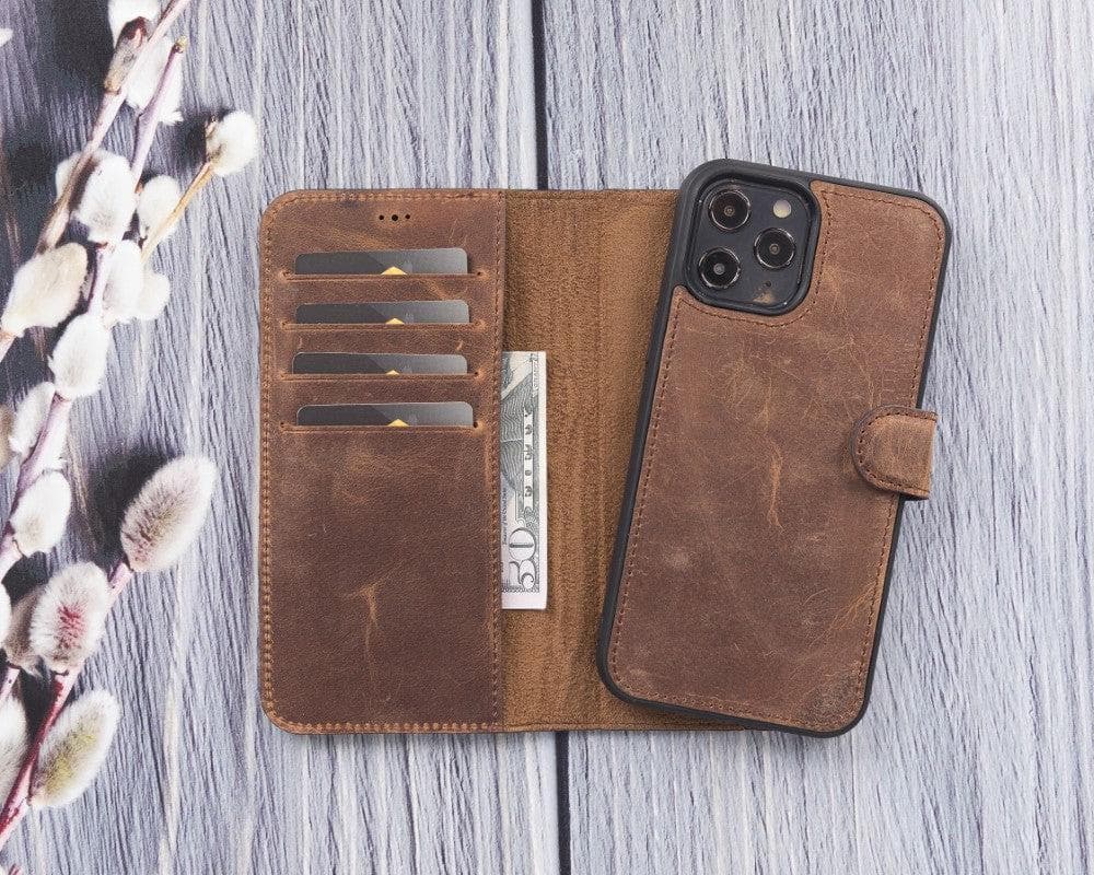 Magic iPhone 12 Pro Max Detachable Leather Wallet Case