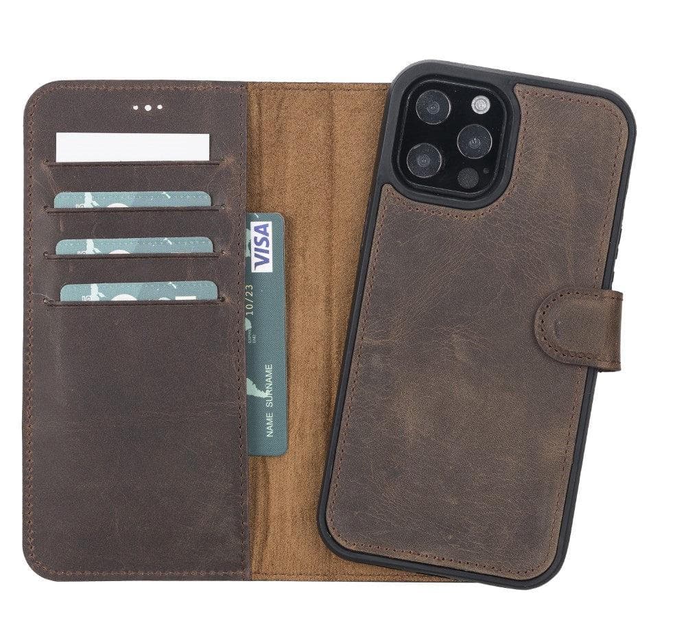 Magic iPhone 12 Pro Max Detachable Leather Wallet Case