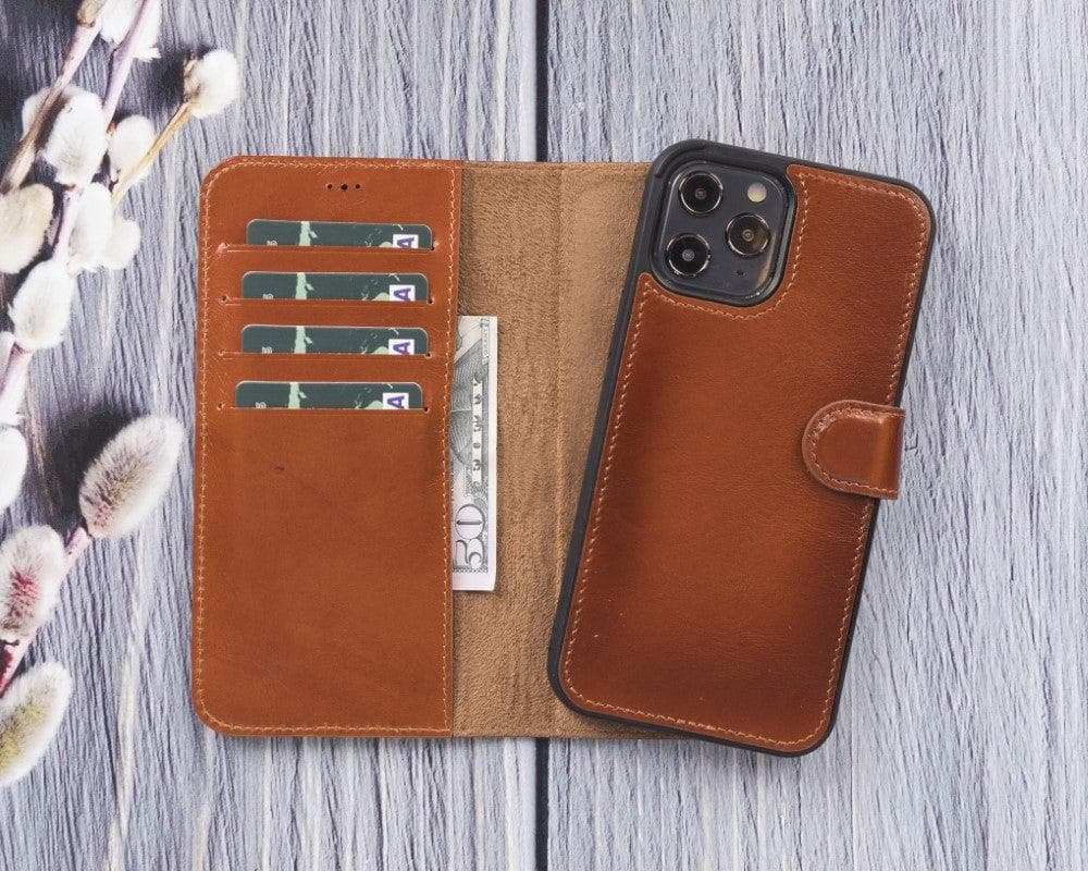 Magic iPhone 12 Pro Max Detachable Leather Wallet Case
