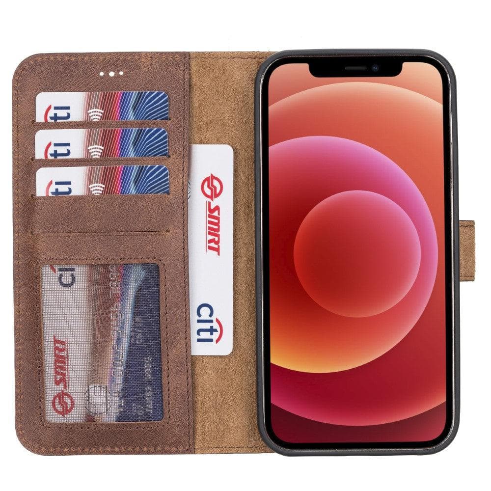 Magic iPhone 12 Pro Max Detachable Leather Wallet Case