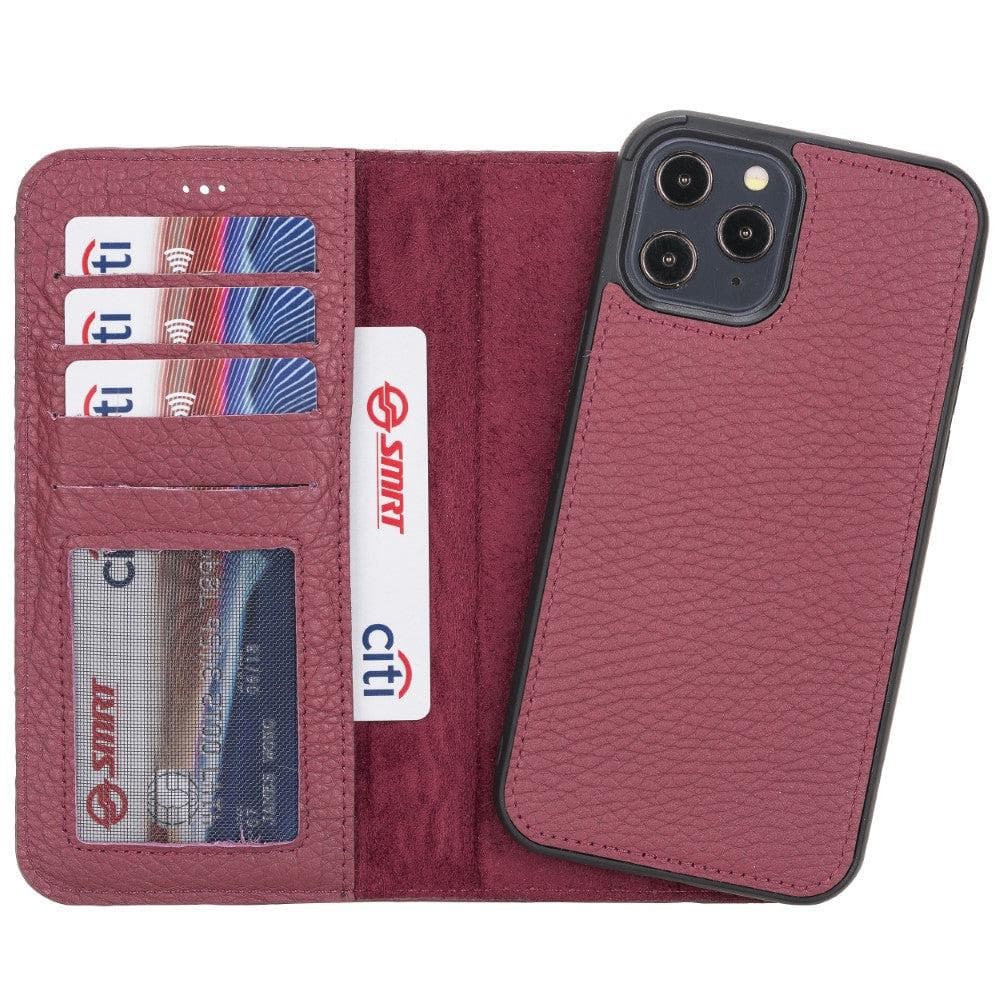 Magic iPhone 12 Pro Max Detachable Leather Wallet Case