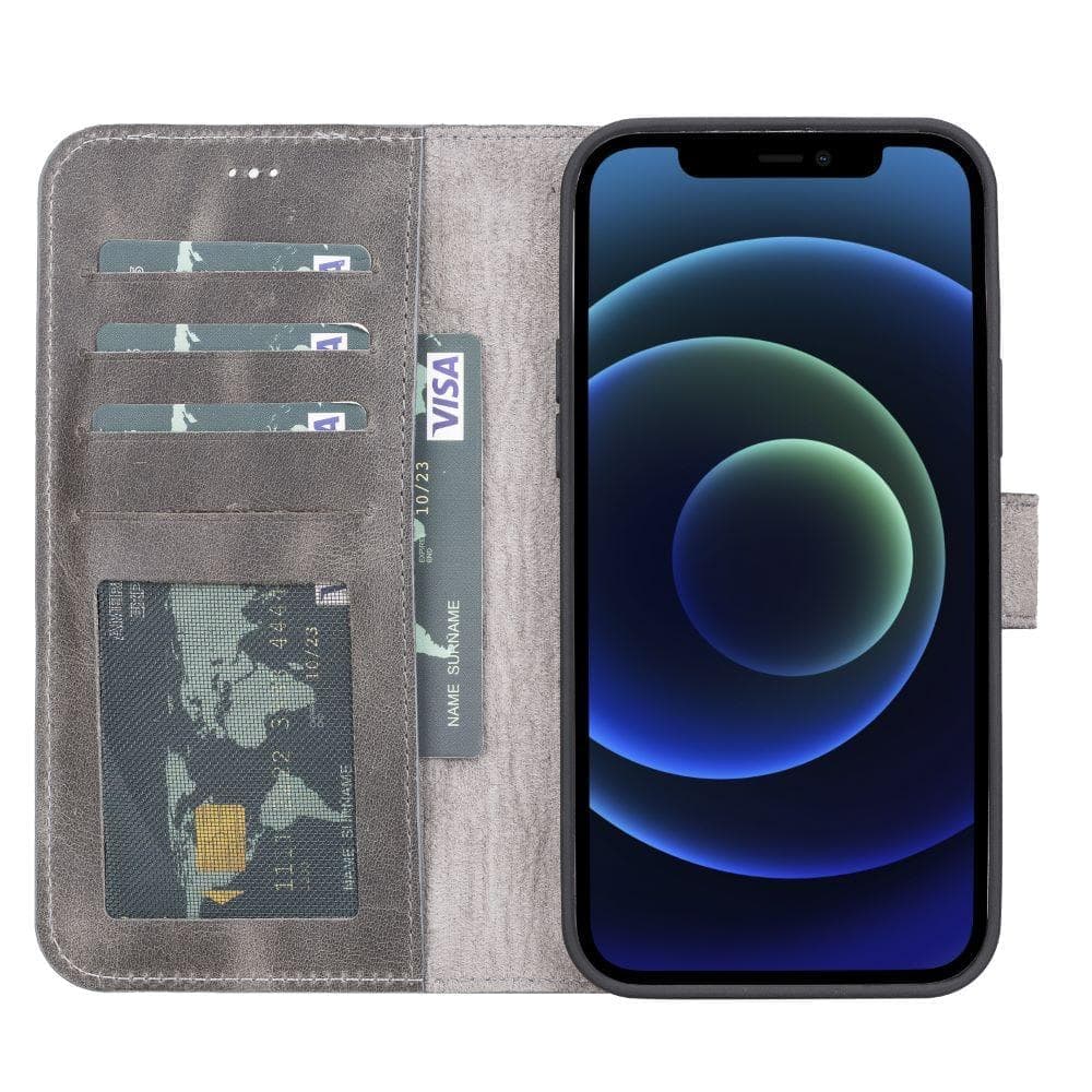 Magic iPhone 13 Detachable Leather Wallet Case