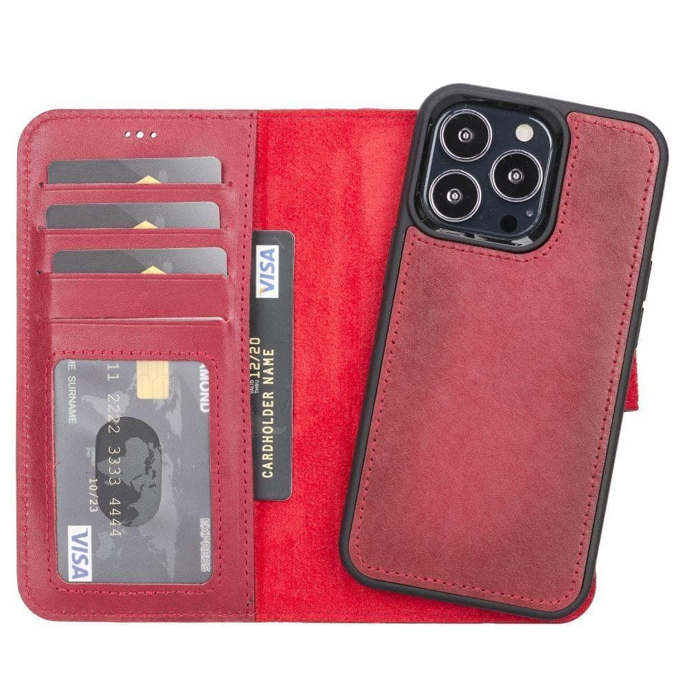 Magic iPhone 13 Detachable Leather Wallet Case