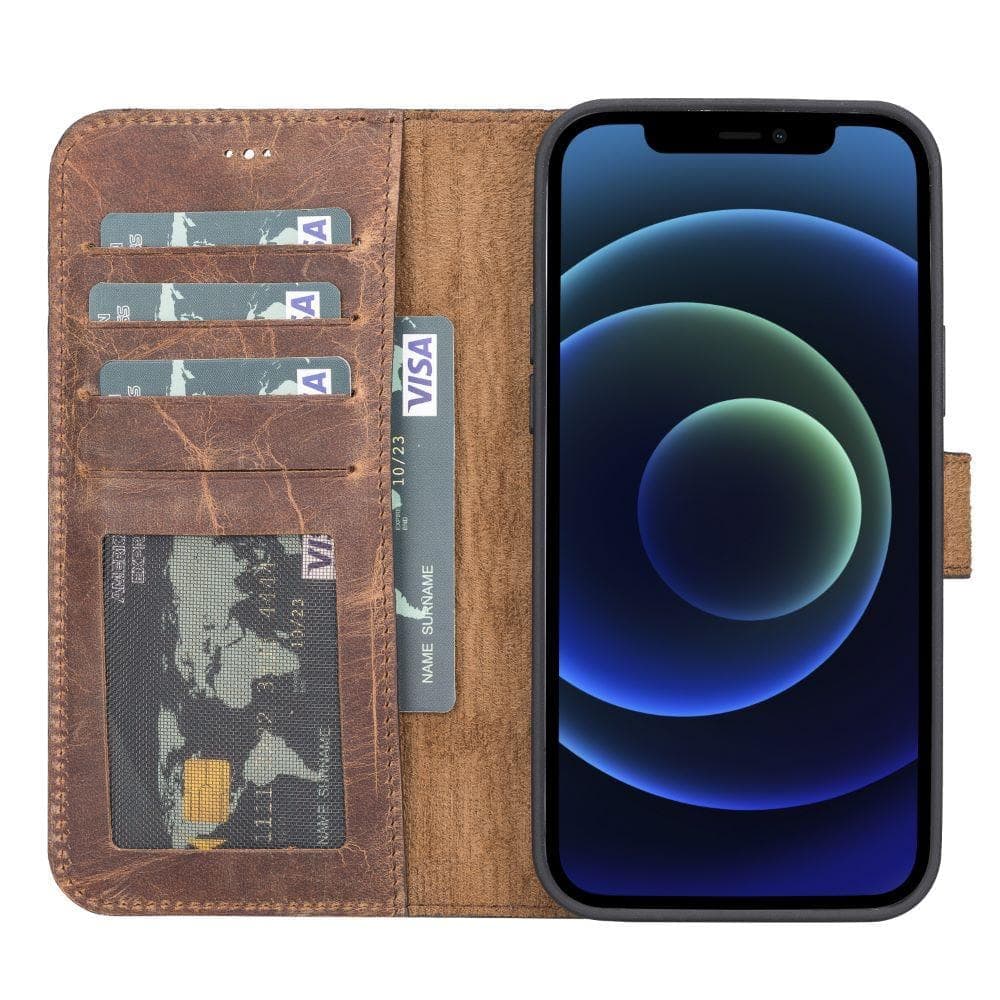 Magic iPhone 13 Detachable Leather Wallet Case