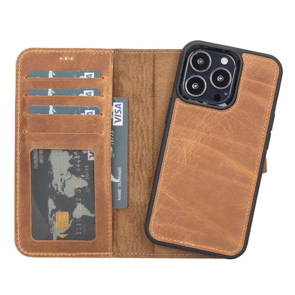 Magic iPhone 13 Detachable Leather Wallet Case