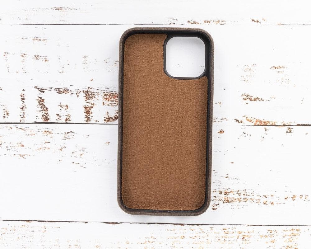 Rock Cover Leather iPhone 13 Case with Card Holder