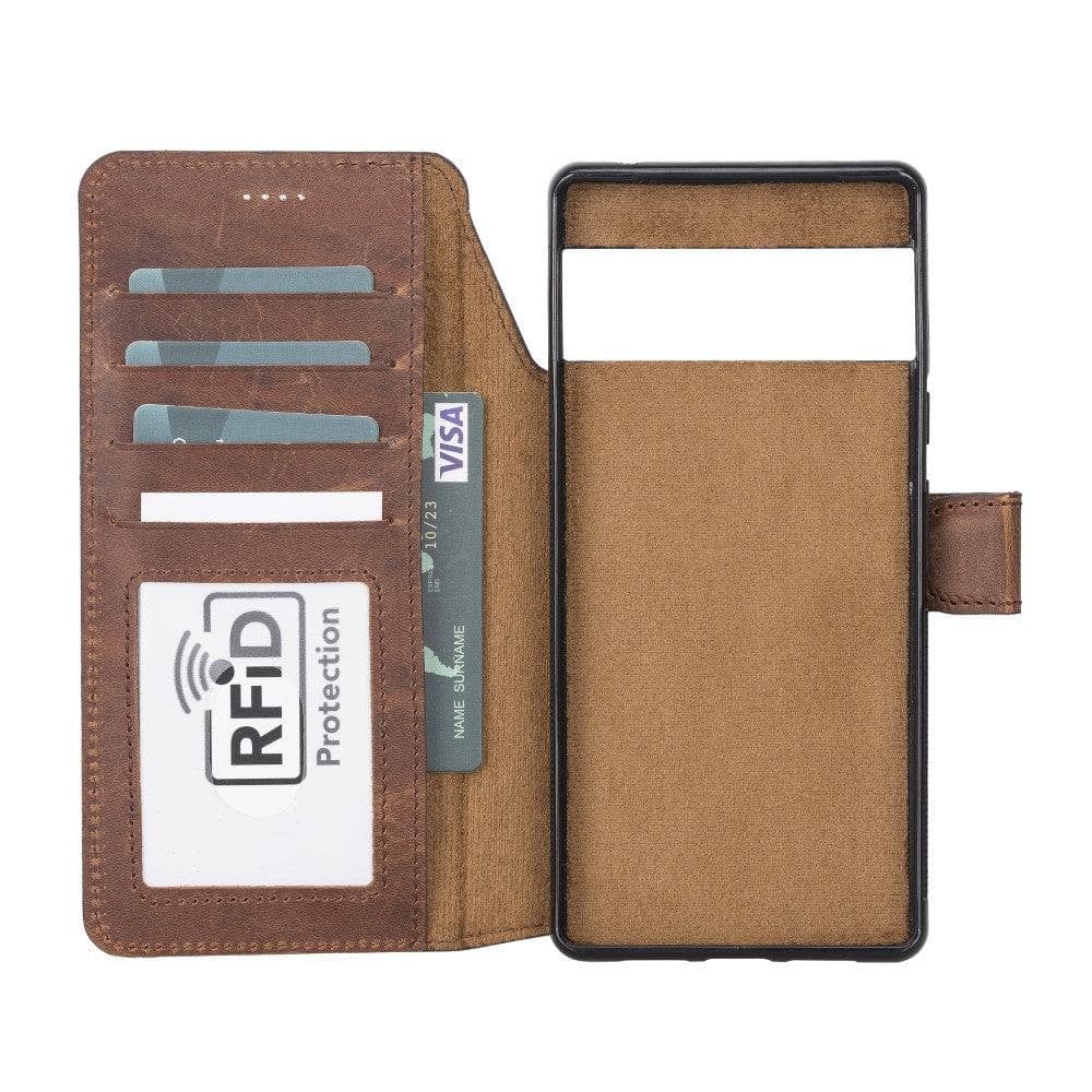 Magic Google Pixel 6 Detachable Leather Wallet Case