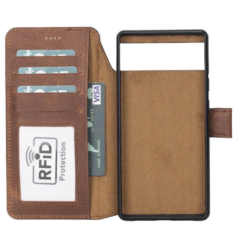 Magic Google Pixel 6 Detachable Leather Wallet Case