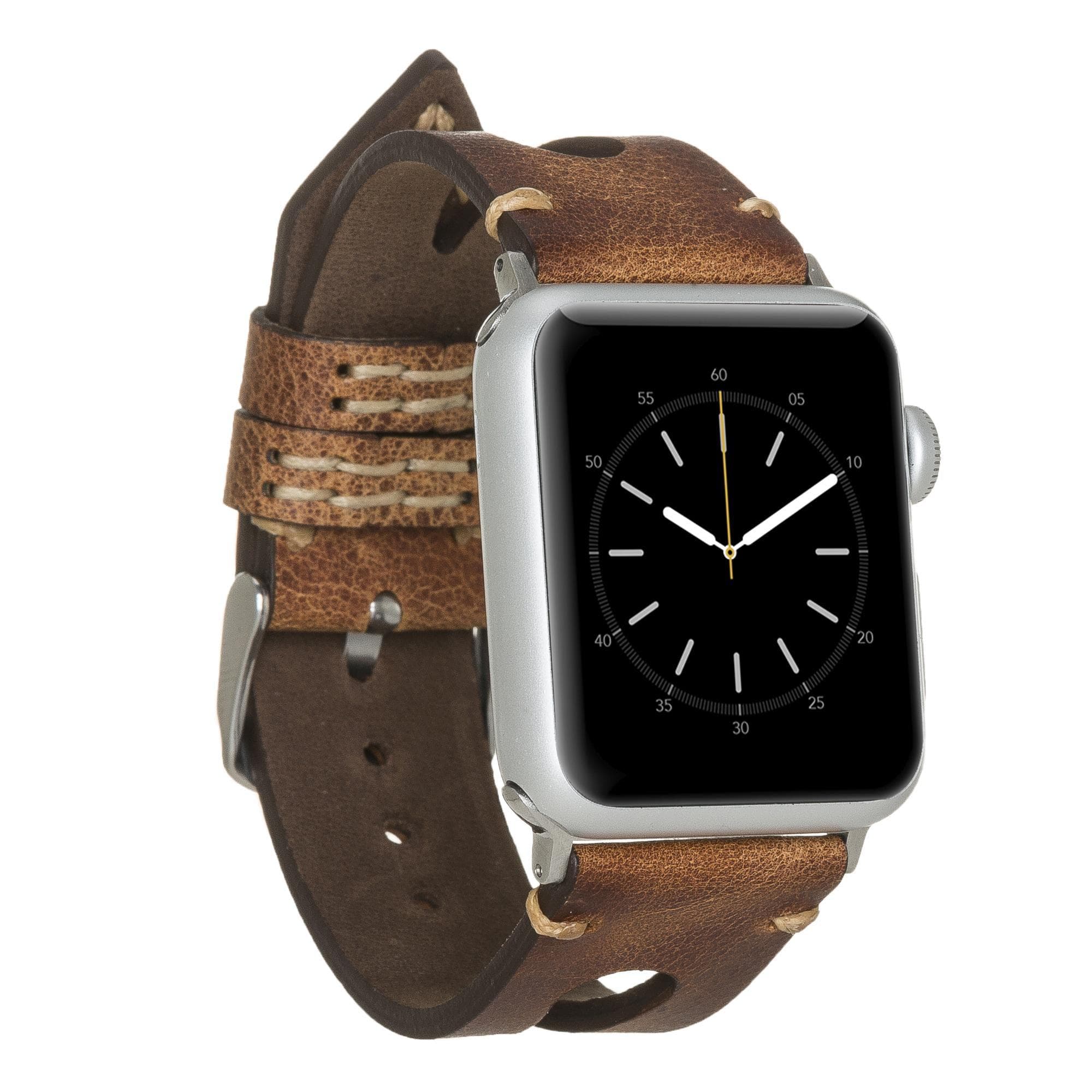 Leather Apple Watch Bands - BA2 Style Drop Cut 38mm TN11EF