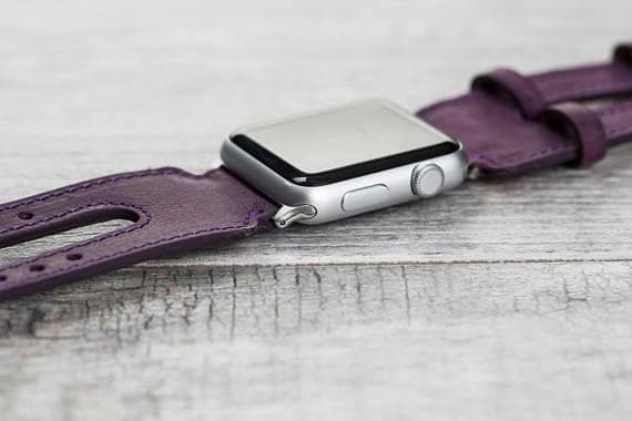 Double Cuff Leather Apple Watch Band