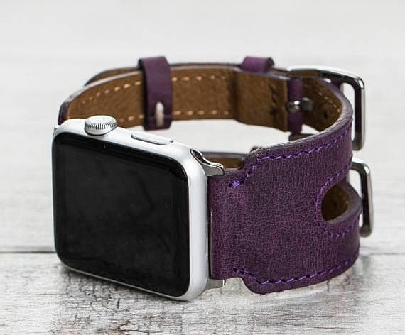 Double Cuff Leather Apple Watch Band