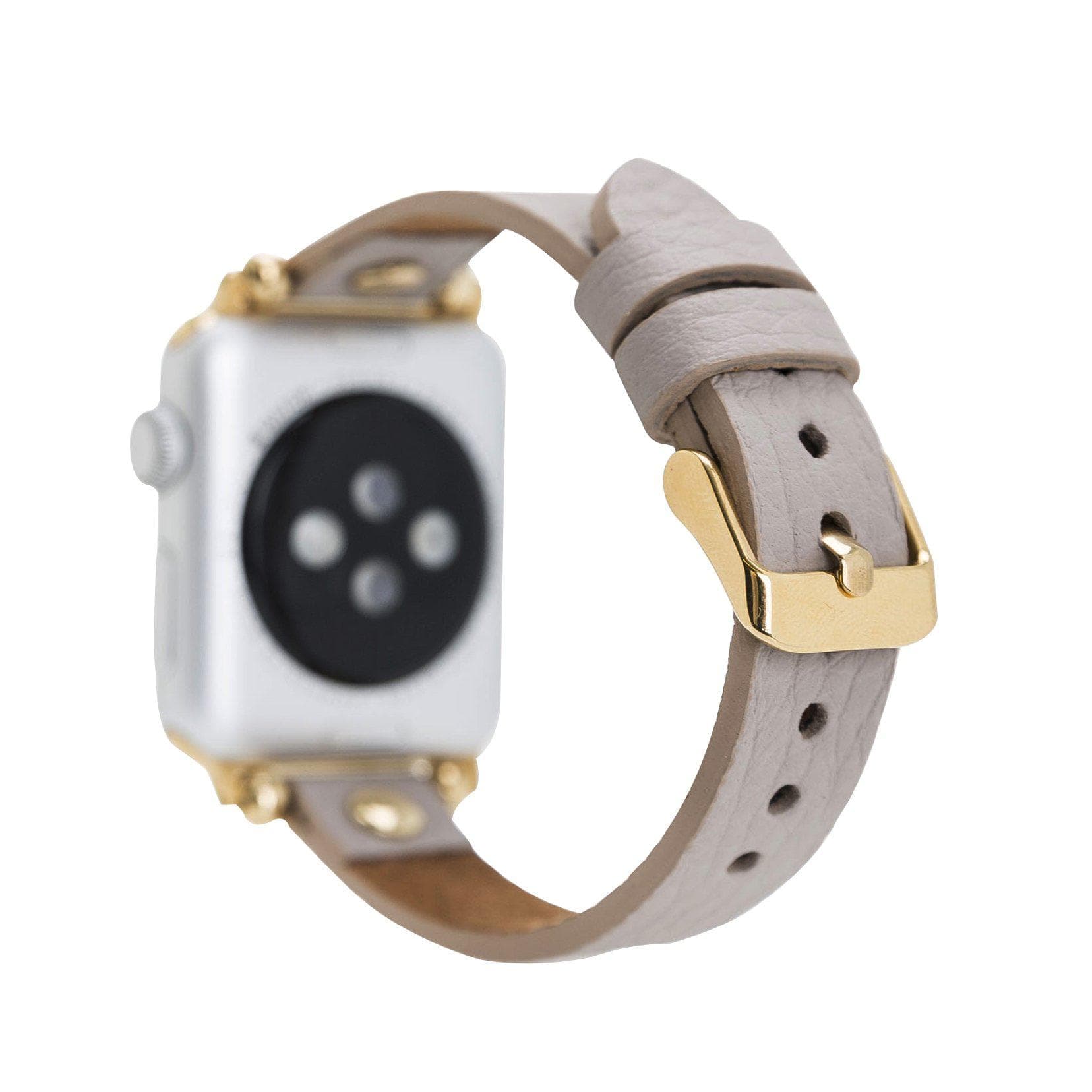 Ferro Leather Apple Watch Band with Gold Trok