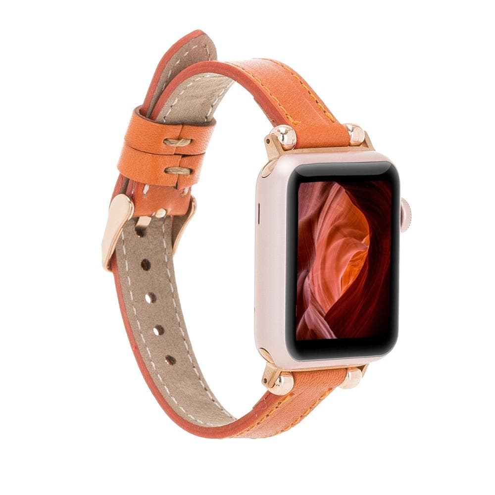 Seamy Leather Apple Watch Band