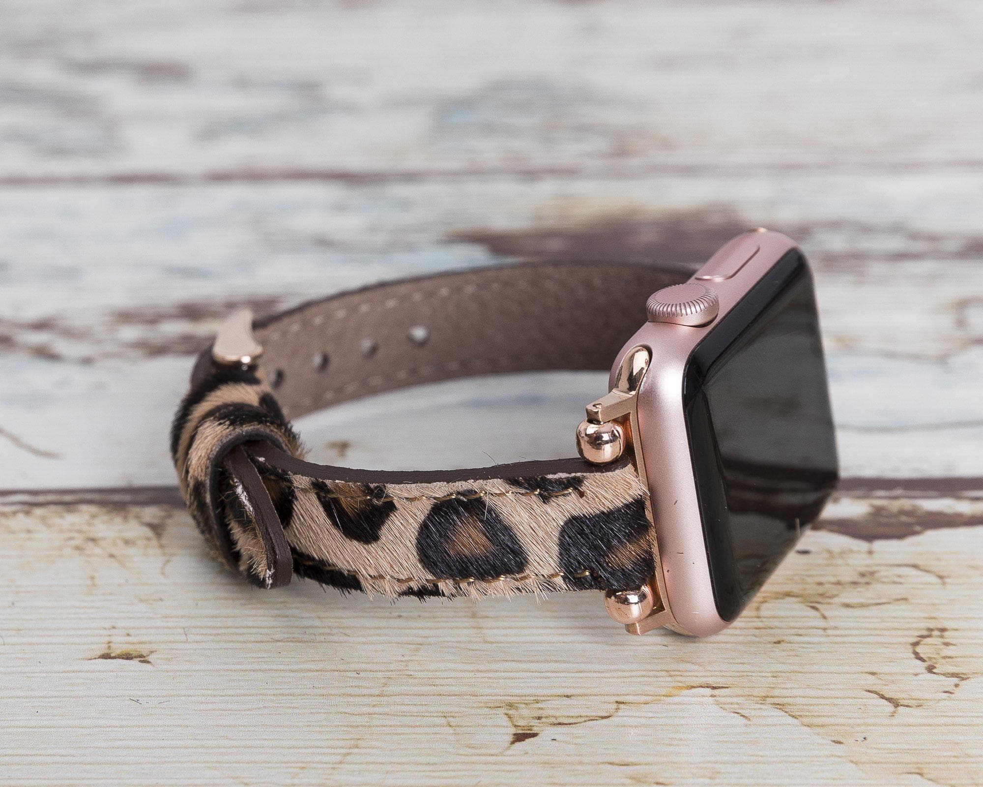 Seamy Leather Apple Watch Band