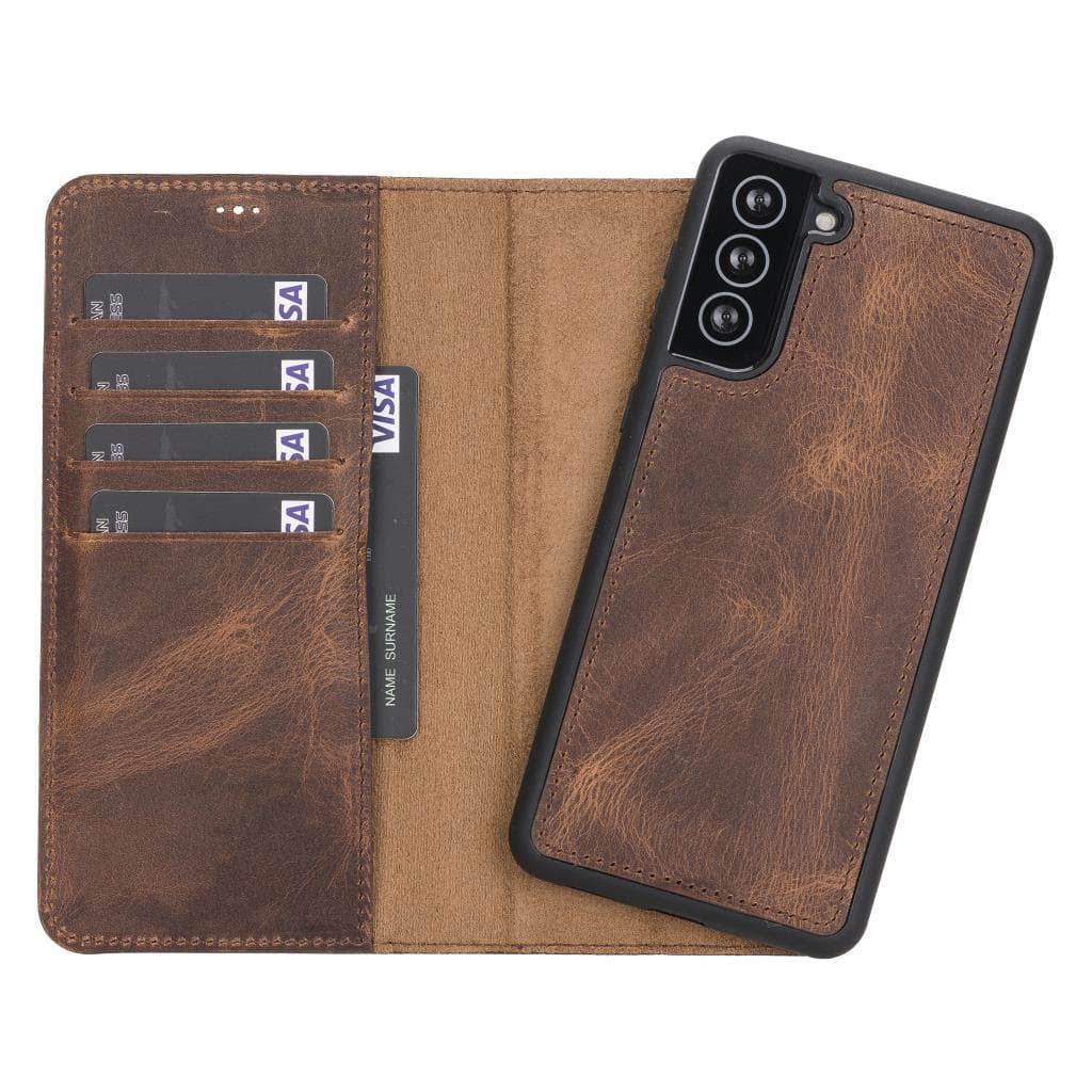 Magic Samsung Galaxy S21 Leather Detachable Wallet Case