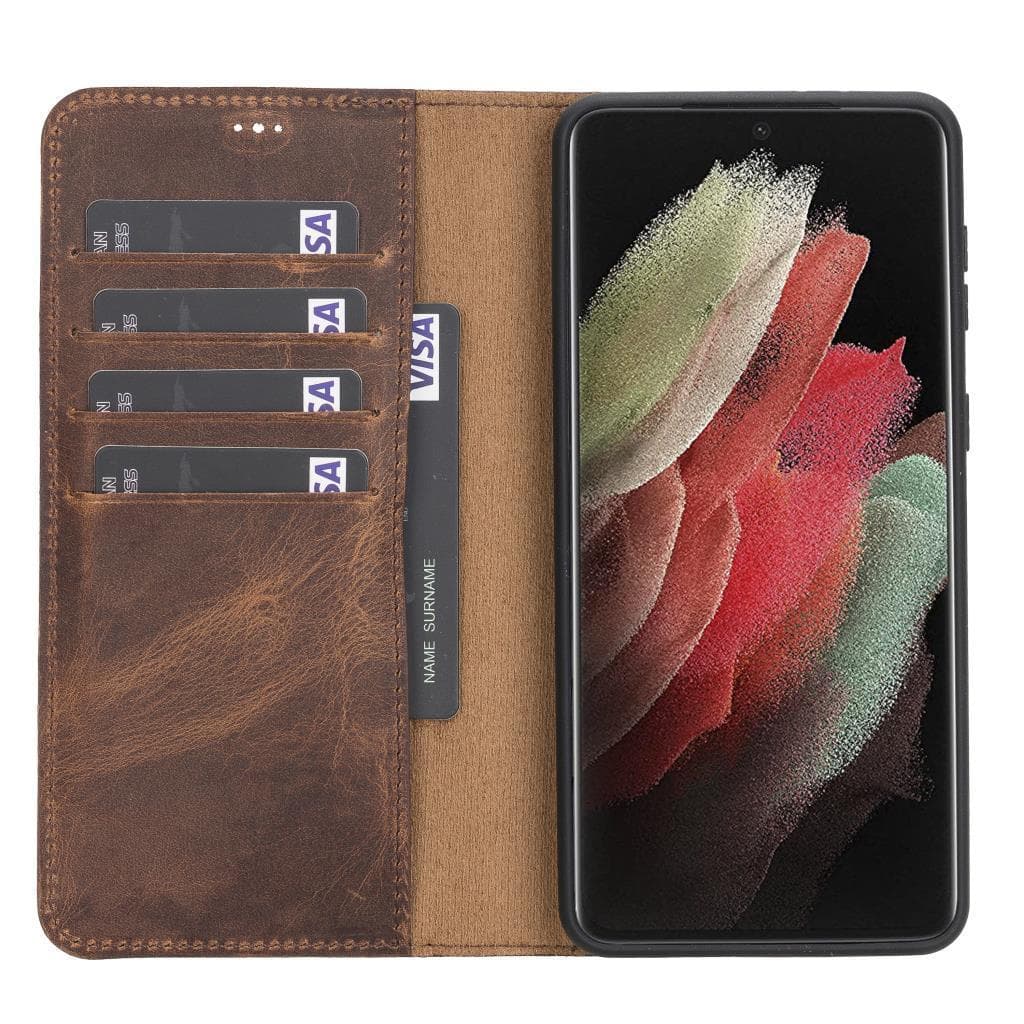 Magic Samsung Galaxy S21 Leather Detachable Wallet Case