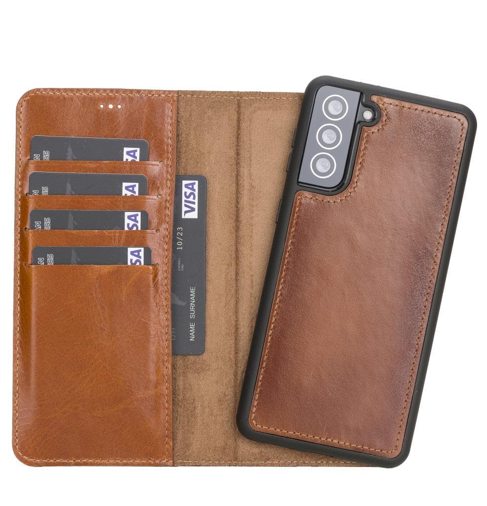 Magic Samsung Galaxy S21 Ultra Leather Detachable Wallet Case