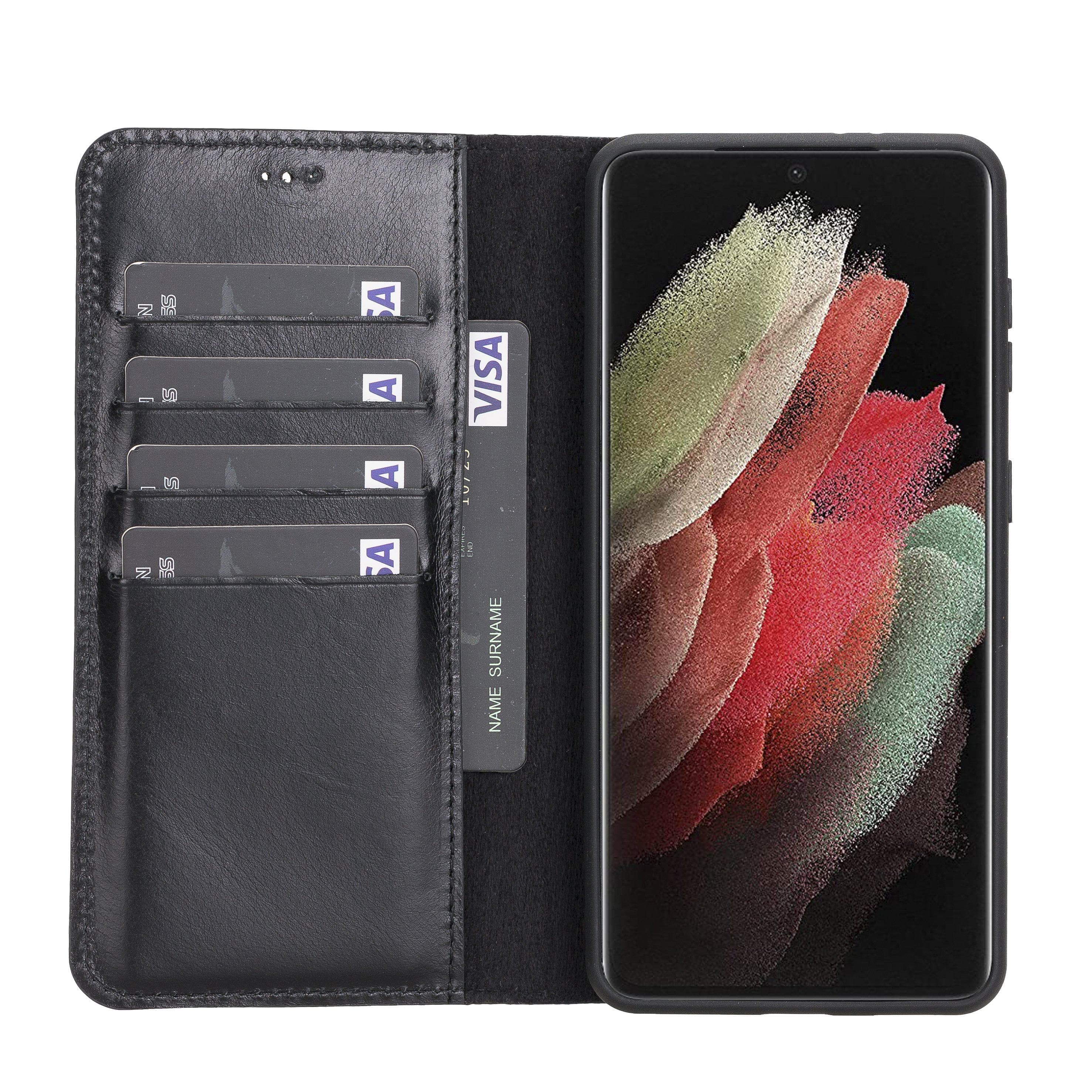 Magic Samsung Galaxy S21 Ultra Leather Detachable Wallet Case