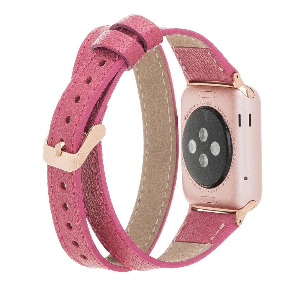 Slim Double Apple Watch Leather Band
