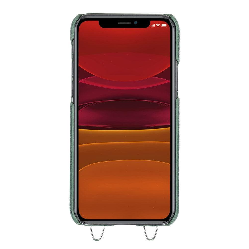 Saff iPhone 11 Pro Max Leather Case with Shoulder Strap