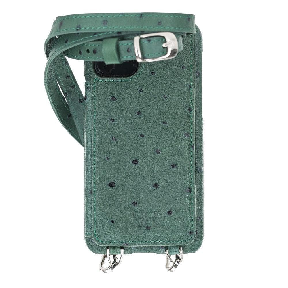 Saff iPhone 11 Pro Max Leather Case with Shoulder Strap