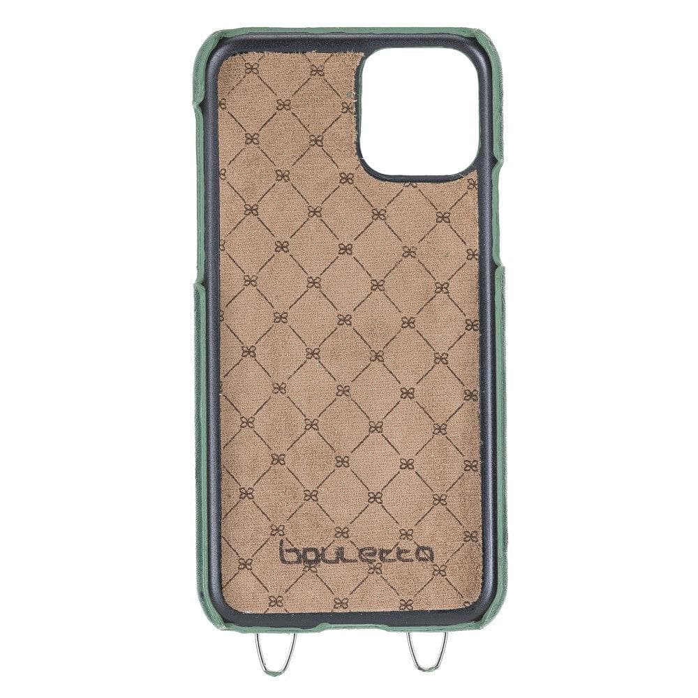Saff iPhone 11 Pro Max Leather Case with Shoulder Strap