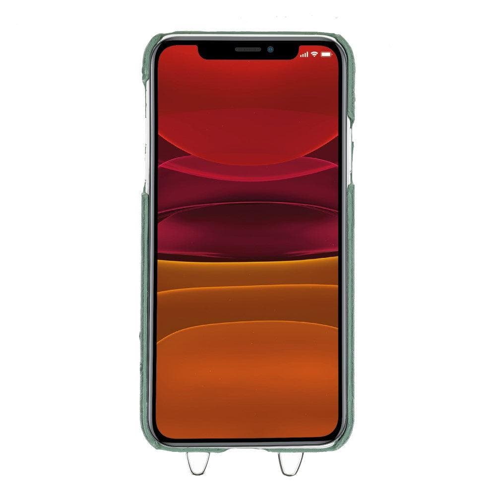Saff iPhone 11 Pro Max Leather Case with Shoulder Strap
